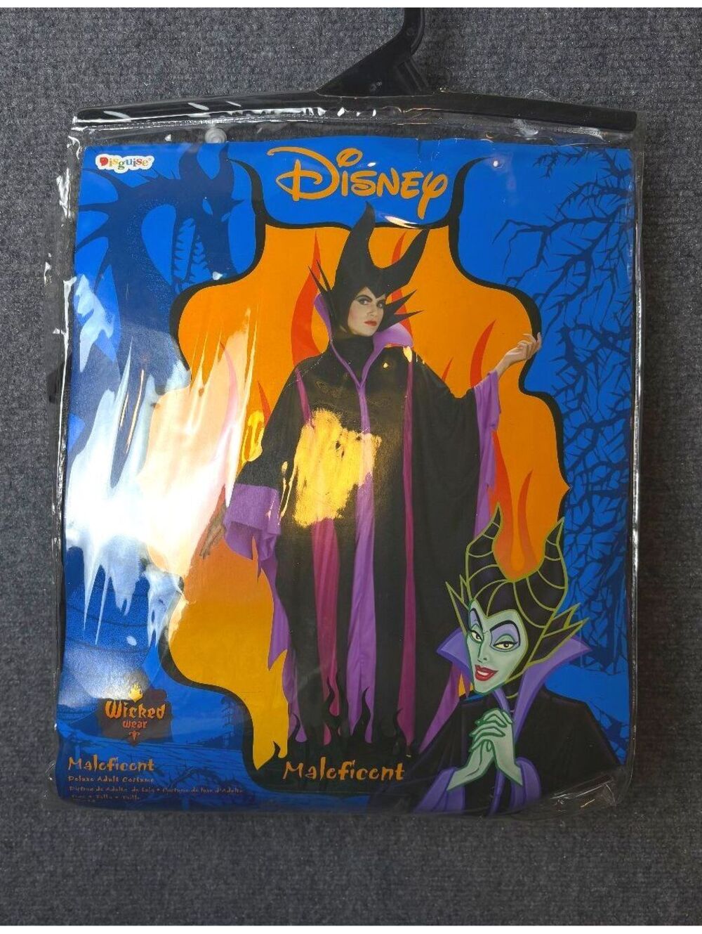 Disney Villains Maleficent Adult Halloween Costume Large Cape and Headpiece-L025
